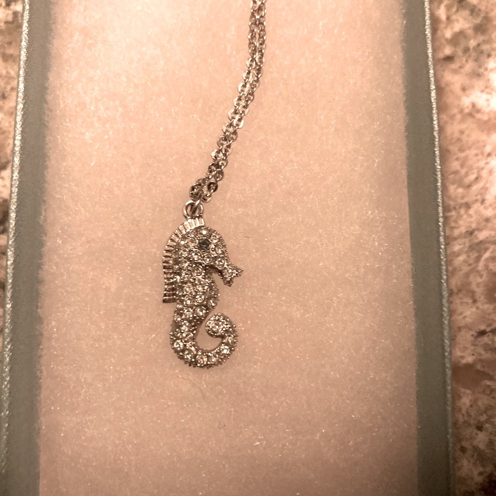 Touchstone Crystal Seahorse Necklace - NEW